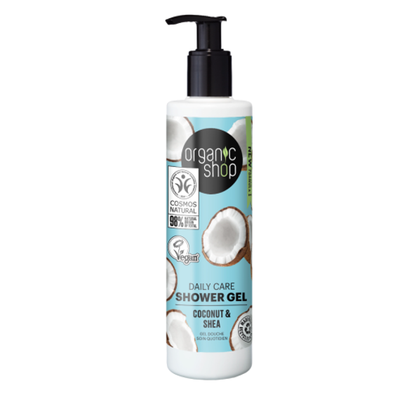 Organic Shop Coconut & Shea Daily Care Shower Gel Envelops the body with a lovely scent