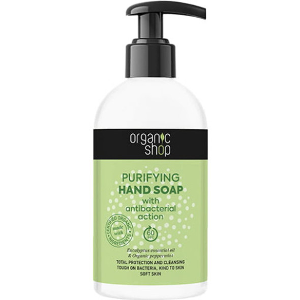 Organic Shop Purifying Hand Soap Natural cleanser for clean hands