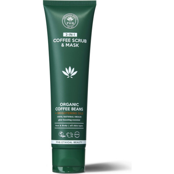 PHB Ethical Beauty Skin Shot Coffee Bean Scrub & Mask Revitalising scrub for glowing & smooth skin PHB Ethical Beauty Skin Shot Coffee Bean Scrub & Mask Revitalising scrub for glowing & smooth skin