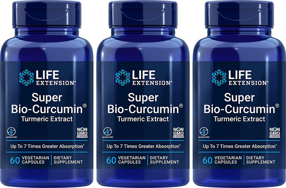 Life Extension - Super Bio-Curcumin - 400 Mg - 60 Vcaps (Pack of 3)
