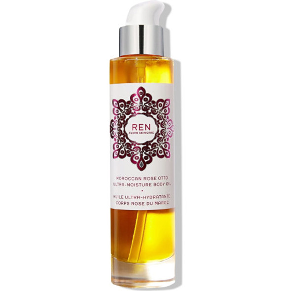 REN Clean Skincare Moroccan Rose Otto Ultra-Moisture Body Oil For glowing skin