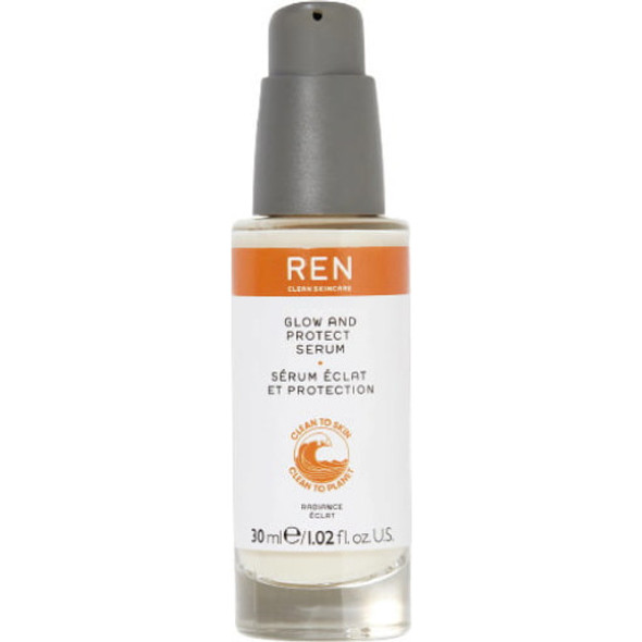 REN Clean Skincare Radiance Glow and Protect Serum Superfruit composition enriched with antioxidants