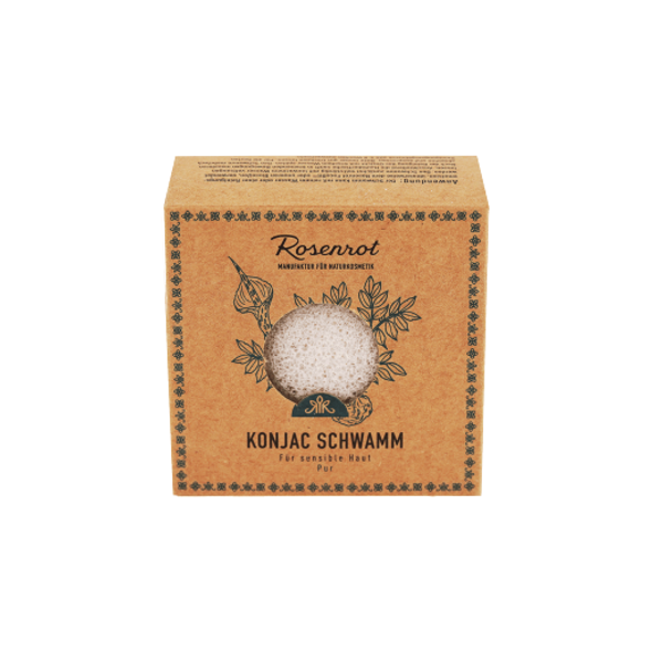 Rosenrot Pure Konjac Sponge Cleanses the skin & provides a gentle peeling effect