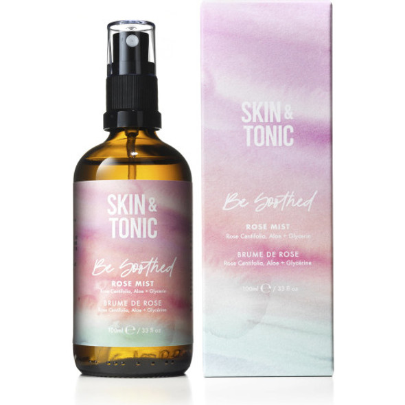SKIN & TONIC Be Soothed Rose Mist Gentle supplementary skincare with a balancing fragrance