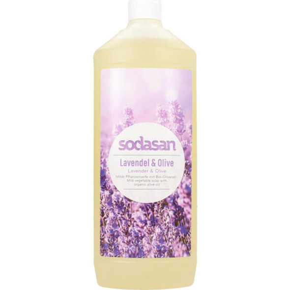 SODASAN Organic Liquid Soap Lavender-Olive Mild, gentle, natural care soap