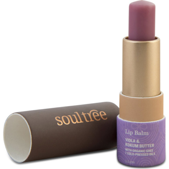 soultree Viola & Kokum Butter Lip Balm Softer, more conditioned lips