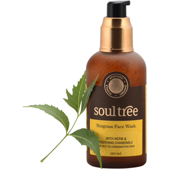 soultree Nutgrass Face Wash For a cleansed & groomed skin feel