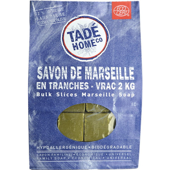 Tade Pays du Levant Marseille Sliced Soap Gentle, family-sized sliced pieces of loose soap
