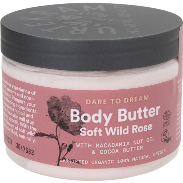 Urtekram Soft Wild Rose Body Butter Highly nourishing body care with a delicate scent