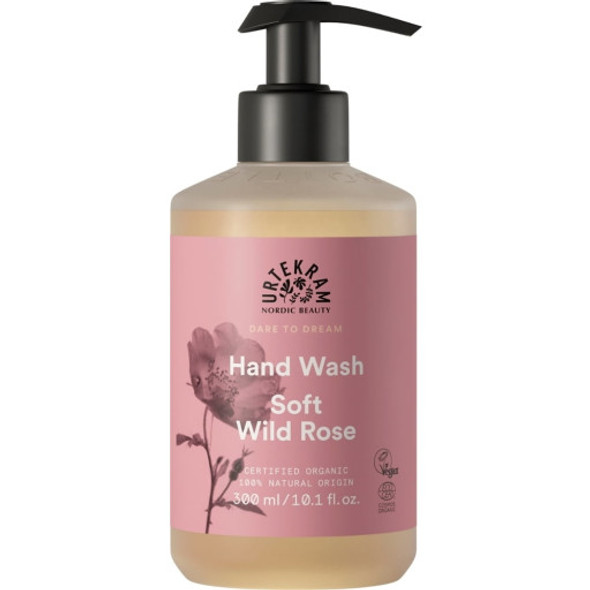 Urtekram Soft Wild Rose Hand Wash Gentle cleanser for delicately soft hands