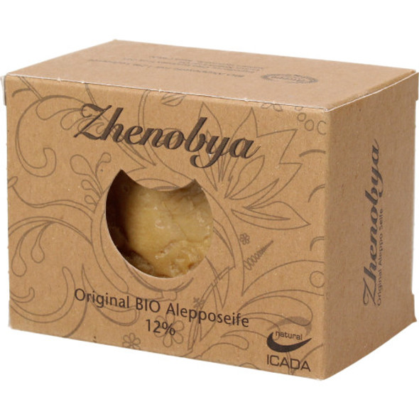Zhenobya Organic Aleppo Soap 12% Refreshing cleansing action for face, body & hair