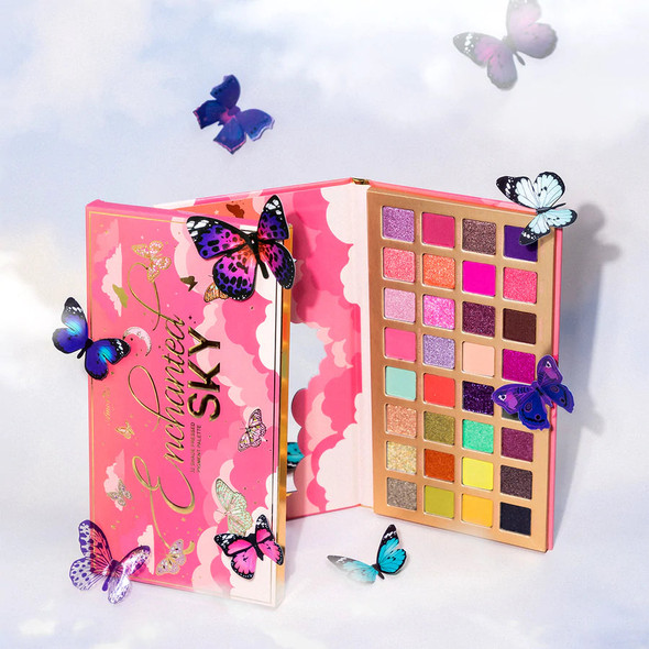 AM-ESESD Enchanted Sky 32 Colors Pressed Pigment Palette : 6 PC