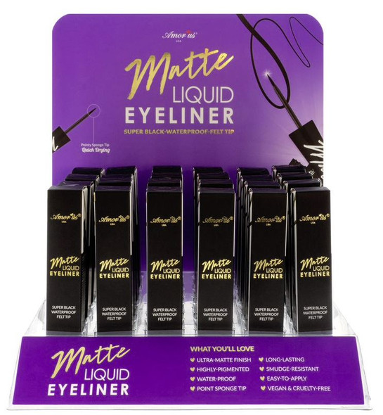 AM-EMD7 : Matte Liquid Eyeliner-Super Black 2DZ