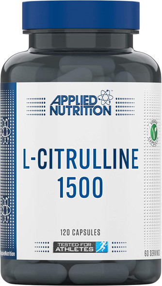 Applied Nutrition L-Citrulline 1500 - 1500mg L Citrulline Per Serving, Muscle Recovery Supplement, Increases Levels of L-Arginine and Nitric Oxide, for Muscle Pump - 120 Capsules