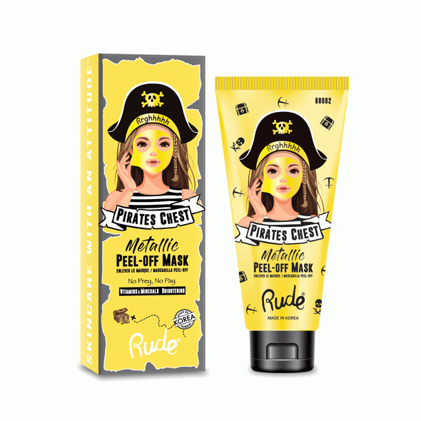 RU-88082 : Pirate's Chest Metallic Peel-off Mask -No Prey, No Pay ( Brightening) 6 PC