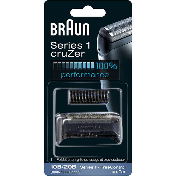 Braun Series 1 10B Foil & Cutter Replacement Head, Compatible with Previous Generation Series 1, SmartControl, CruZer