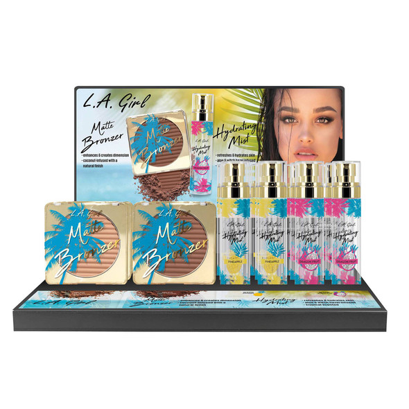 LAG-GPD434 Matte BRONZER & HYDRATING MIST Display