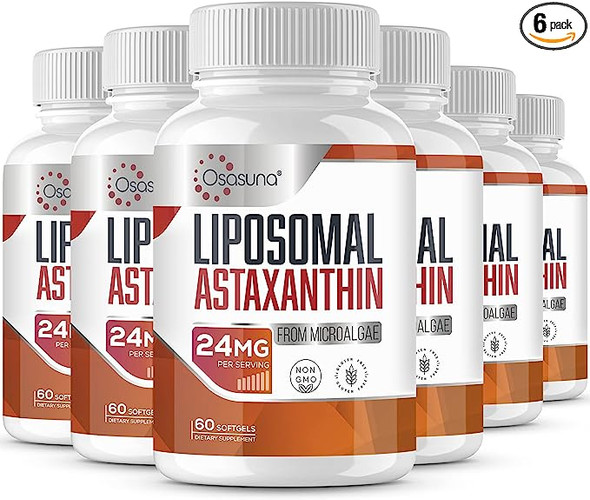 Osasuna Liposomal Astaxanthin Supplement 24Mg 60 Softgels