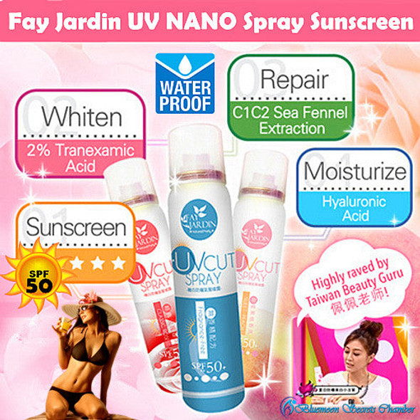 Fay Jardin UV Cut Whitening Nano Mist Sunscreen Spray SPF 50+ (150ml)