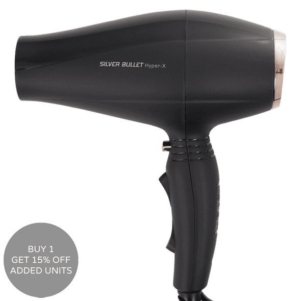 Silver Bullet Hyper-X Professional Hair Dryer - Black
