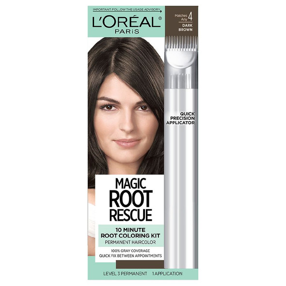 Root Rescue 10 Minute Root Coloring Kit, Dark Brown