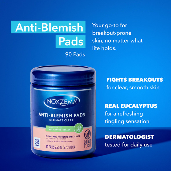 Noxzema Ultimate Clear Anti-Blemish Face Pads Anti Blemish