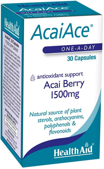 HealthAid AcaiAce Acai Berry 1500 mg - 30 Capsules