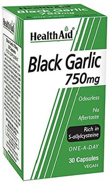 HealthAid Black Garlic 30 Vegicaps 750 mg