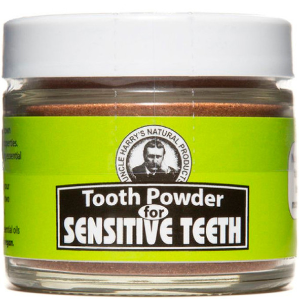 tooth powder sensitive teeth 1.1 oz glass jar