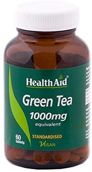 HealthAid Green Tea Extract 1000mg - 60 Tablets