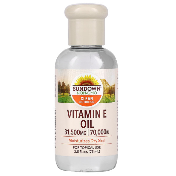 Sundown Naturals Pure Vitamin E Oil, 70,000 Iu For Skin - 2.5 Oz