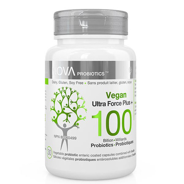 Nova Vegan Probiotics Ultra Force Plus 100B 30 VCaps