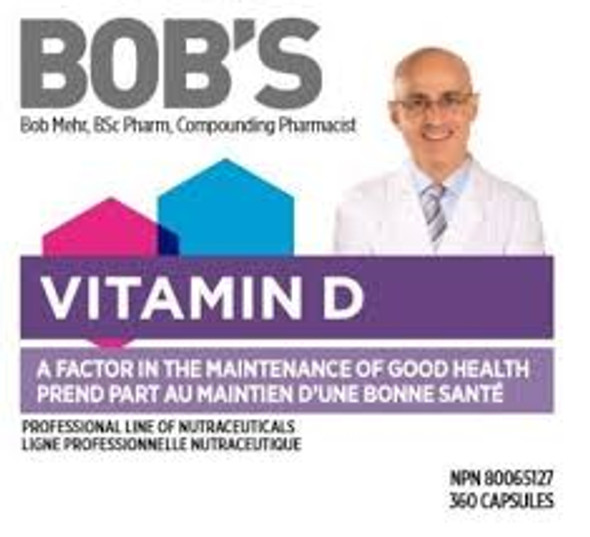 Bob'S Vitamin D 360Caps