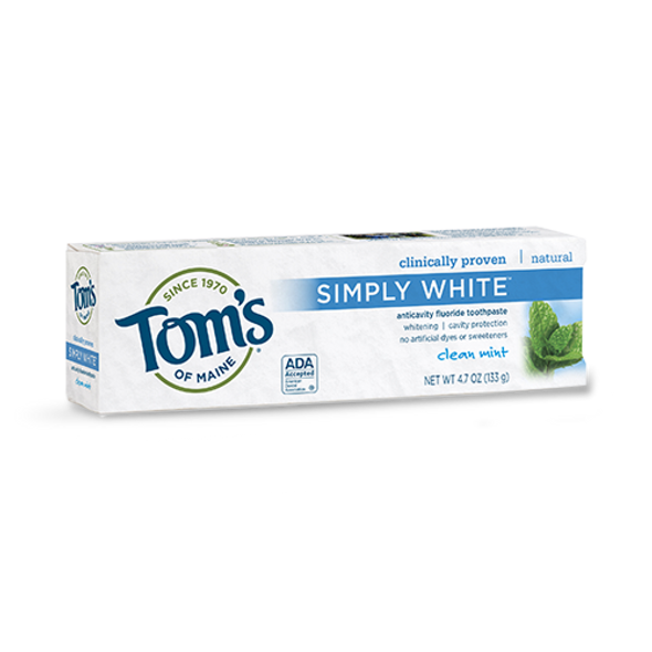 Tom's Simply White Toothpaste Peppermint 85ml