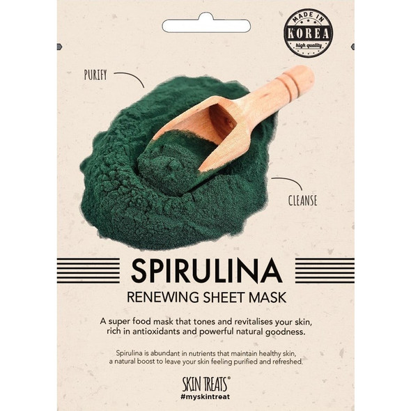 Skin Treats korean spirulina renewing sheet mask