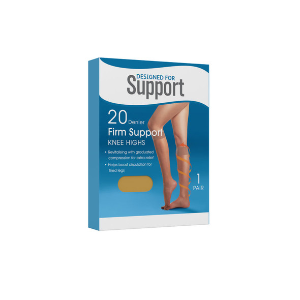 OG UK firm support knee high natural tights