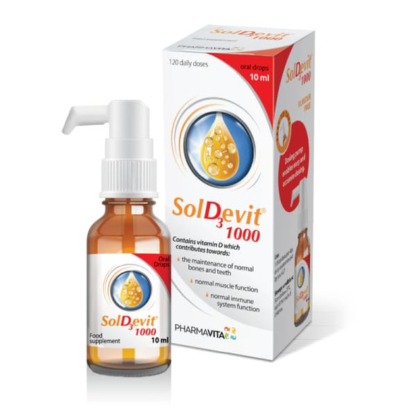 SolDevit 1000 IU vitamin D oral drops