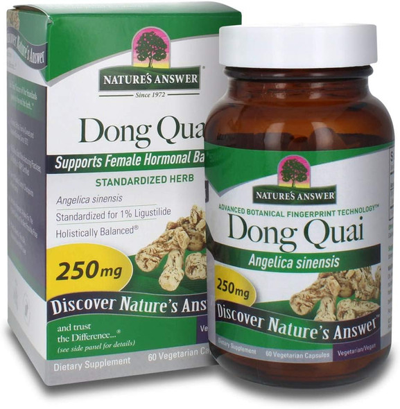 Nature's Answer - Dong Quai Root Single Herb Supplement - 90 Vegetarian Capsules