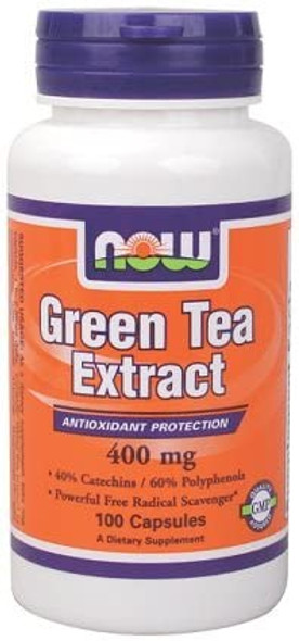 Now Foods Green Tea Extract, 400Mg - 100 Caps Mm