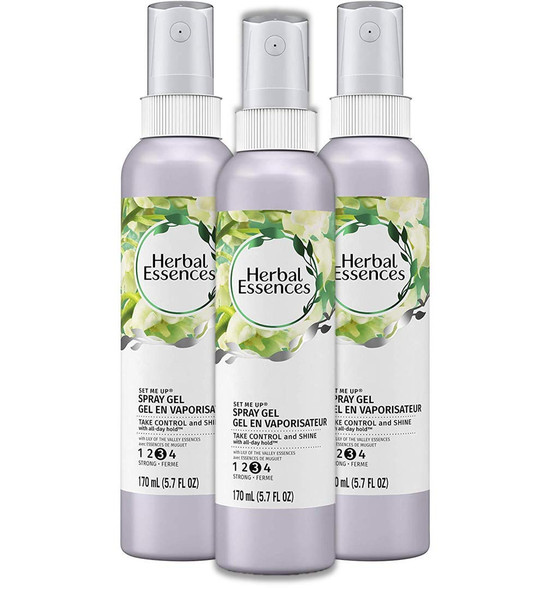 Herbal Essences Set Me Up Spray Gel, 5.7 fl oz(Pack of 3)