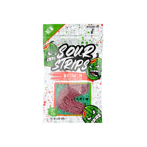 Sour Strips 3.7oz Bag Watermelon