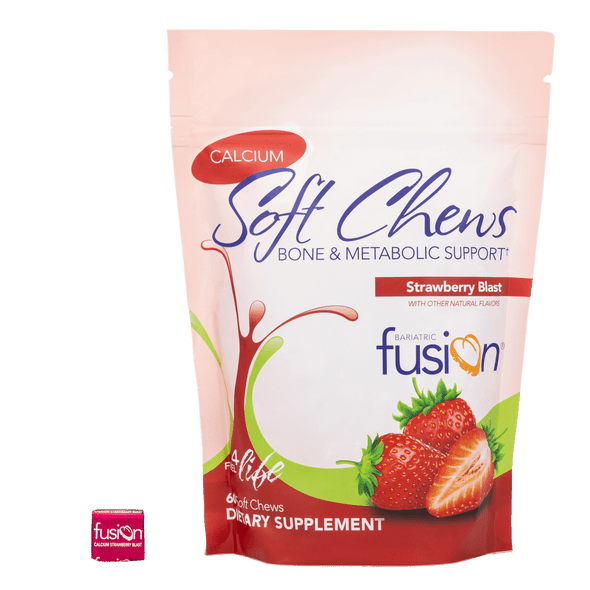 Strawberry Blast Bariatric Calcium Citrate Soft Chews - Bone & Metabolic Support