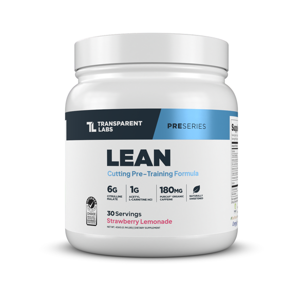 Transparent Labs Lean Pre-Workout straberry lemonade 30 servings