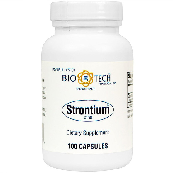 Strontium Citrate 300mg 100 Capsules - Bio-Tech