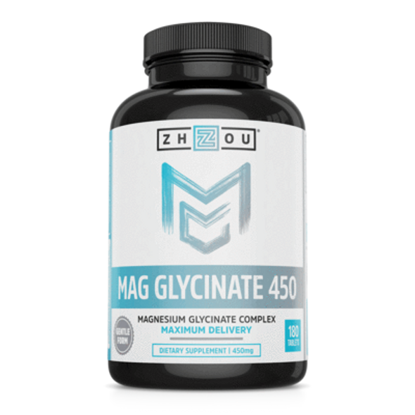 Zhou Nutrition Magnesium Glycinate 450mg 180tabs