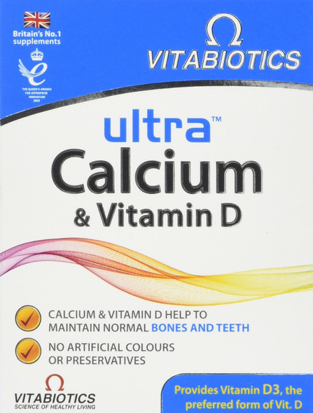 Ultra Calcium with Vitamin D Tablets, Pack of 30