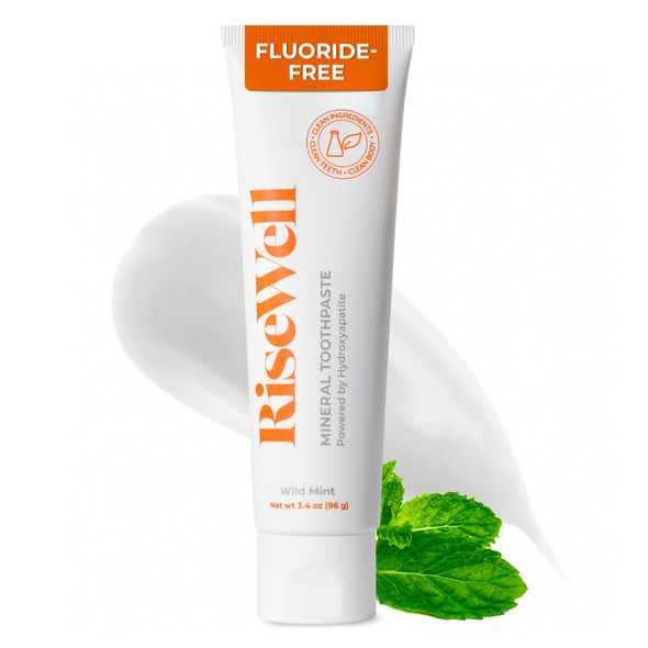 RiseWell Hydroxyapatite Toothpaste Fluoride Free - Wild Mint 3.4oz