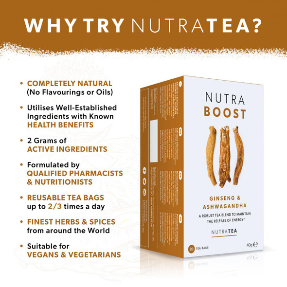 Nutratea Nutra Boost Tea Bags 20's