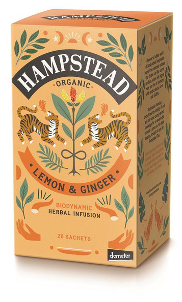 Hampstead Tea Organic Lemon & Ginger Tea 20's
