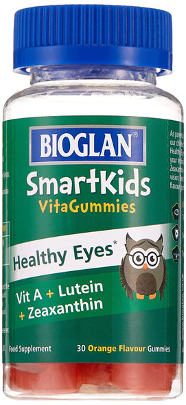 Bioglan SmartKids Healthy Eyes | Vitamin A | Lutein | Zeaxanthin | 30 Gummies